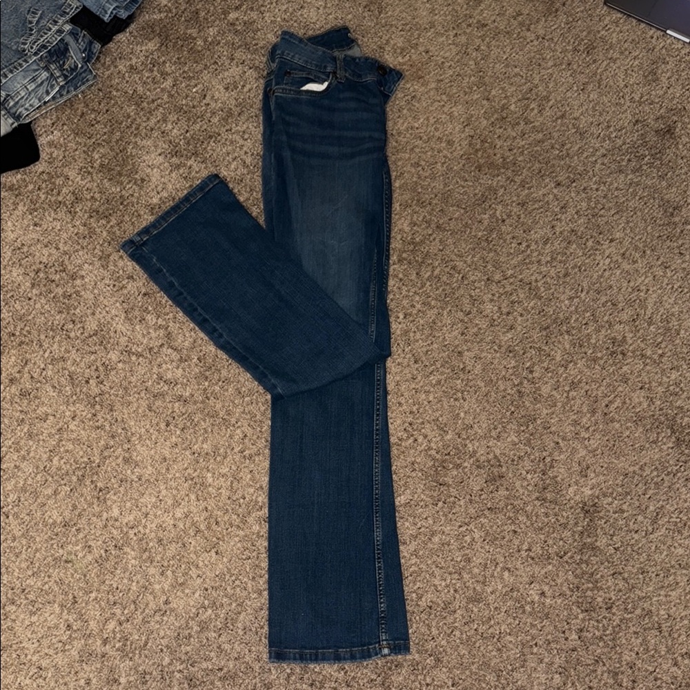 Wrangler Blue Boot Cut Jeans Classic Denim